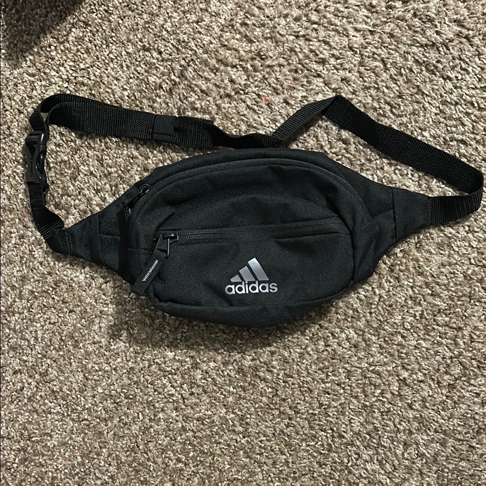 Adidas Black Belt Bag Sleek Design